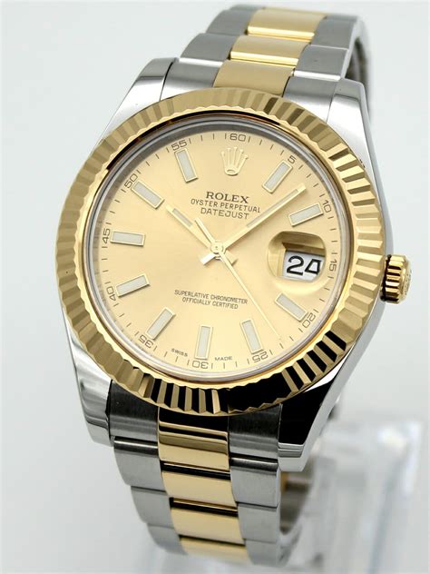 rolex datejust stahl gold 41mm|Rolex Datejust 41mm pre owned.